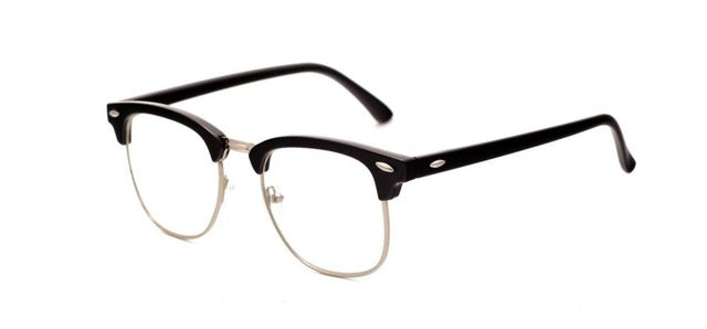 Half Metal Sunglasses - Mirrored Lenses