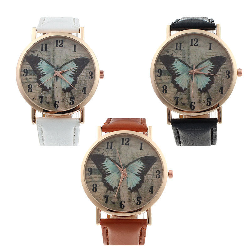 La Farfalla -  Premium Leather Quartz Watch